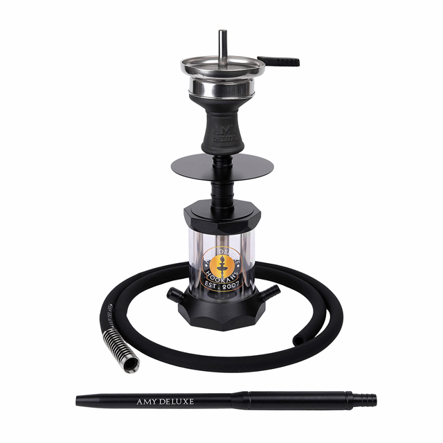 Vodní dýmka AMY Alu Tube S 1400 - black  pro vodní dýmky