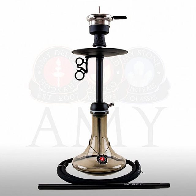Vodní dýmka AMY Alu Sleek S black black  pro vodní dýmky