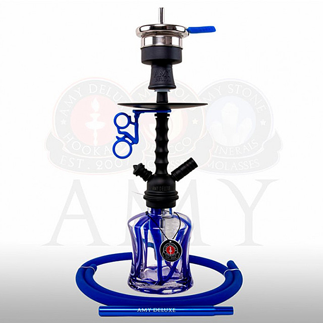 Vodní dýmka AMY Alu Drum Mini 124.03 black blue