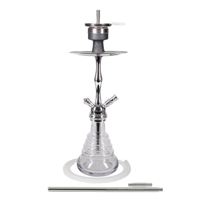 Vodní dýmka AMY Stillness 440 clear RS chrome  pro vodní dýmky