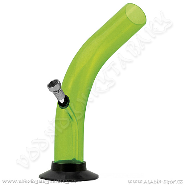 Bong acrylic AT023 zelená zahnutý 23 cm