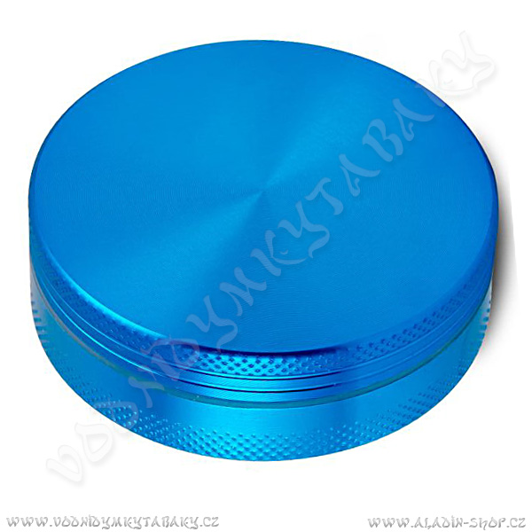 Drtička hliníková CNC 5 cm modrá 2-díly