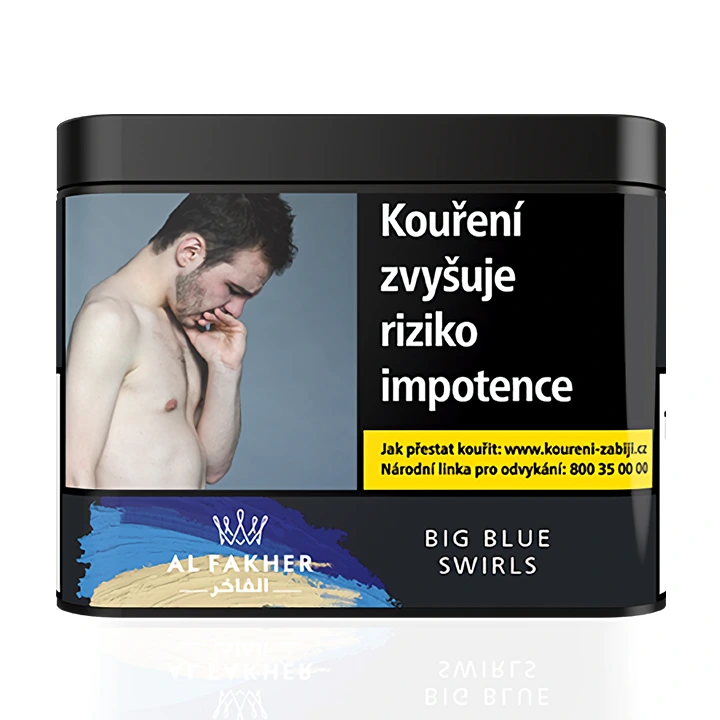 Tabák Al Fakher Big Blue Swirls 200 g Borůvková zmrzlina s vanilkou pro vodní dýmky