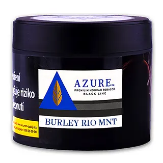 Tabák Azure Black Burley Rio Mnt 250 g Máta (silná varianta) pro vodní dýmky