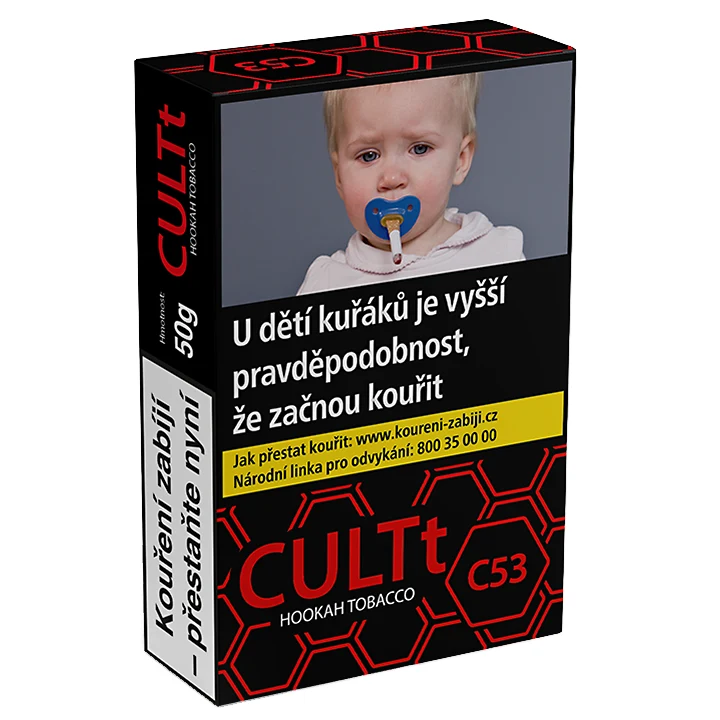 Tabák CULTt -C53- 50 g Citrónový koláč (dezert) pro vodní dýmky