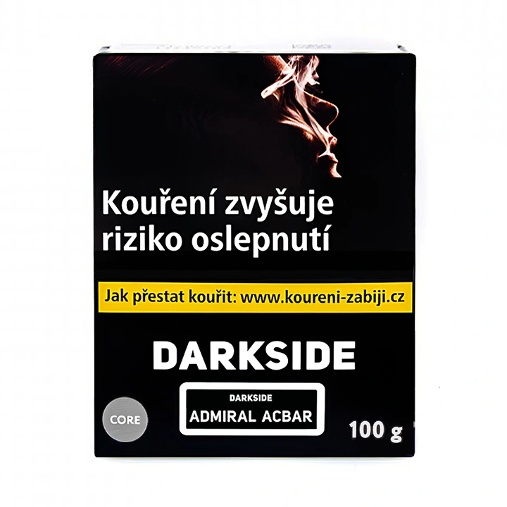 Tabák Darkside Core Admiral Acbar 100 g Sladká ovesná kaše s lesním ovocem pro vodní dýmky