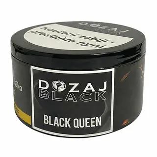 Tabák Dozaj Black Black Queen 125 g Hrozen, borůvka, černý rybíz, máta pro vodní dýmky