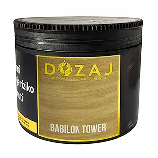 Tabák Dozaj Gold Babilon Tower 200 g Grep, limetka, marakuja a pomeranč pro vodní dýmky