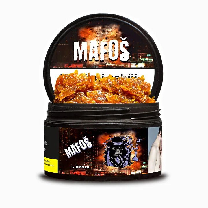 Tabák Mafoš Kmotr 50 g Borůvka, hrozen a černý rybíz pro vodní dýmky