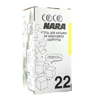 Uhlíky do vodní dýmky Nara 22 mm 1 kg Velikost 22 mm, 1 kg pro vodní dýmky