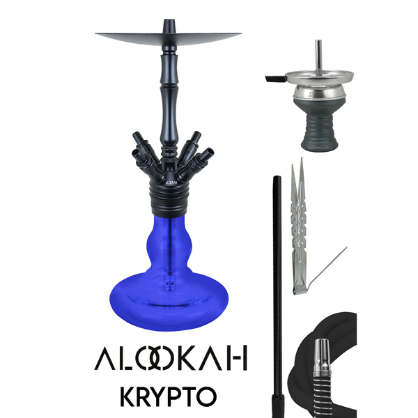Vodní dýmka Alookah Krypto Blue  pro vodní dýmky