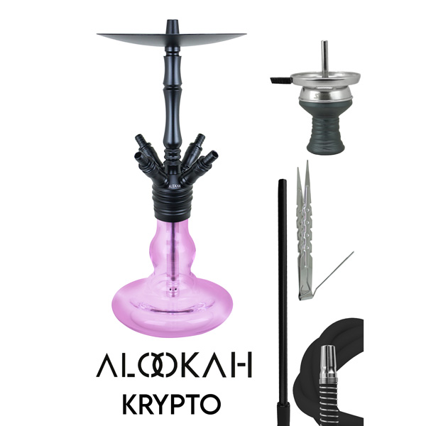 Vodní dýmka Alookah Krypto Pink  pro vodní dýmky