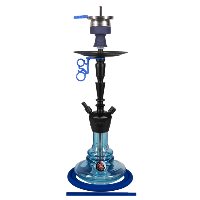 Vodní dýmka AMY Alu-X S 064 BK Blue  pro vodní dýmky