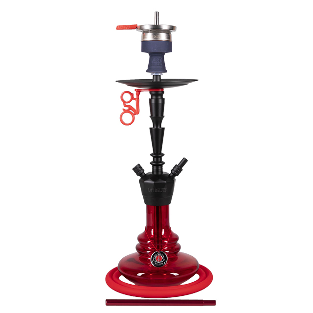 Vodní dýmka AMY Alu-X S 064 BK Red  pro vodní dýmky