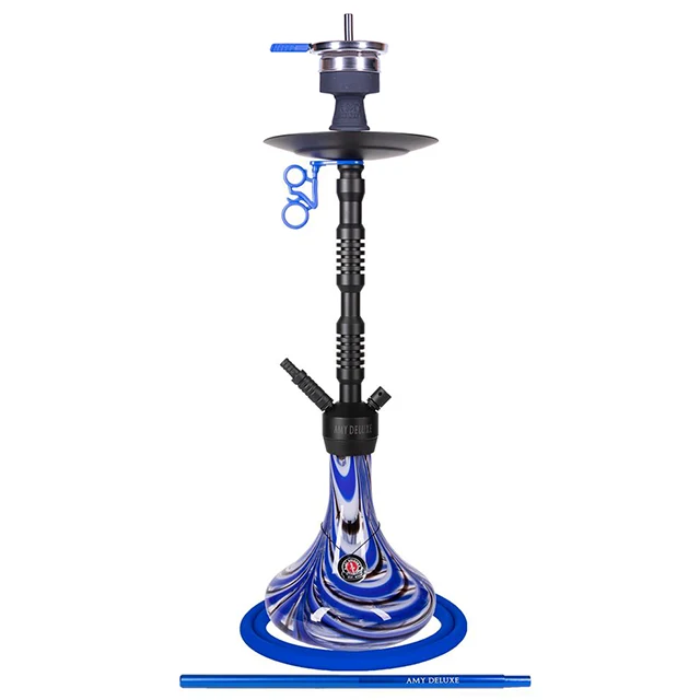 Vodní dýmka Amy Alu Sierra BK Blue  pro vodní dýmky